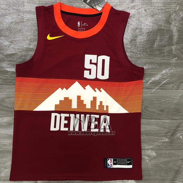 Camiseta Denver Nuggets Aaron Gordon NO 50 Ciudad 2020-21 Rojo